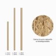 800 PAILLES BAGASSE (CANNE À SUCRE) 14 CM